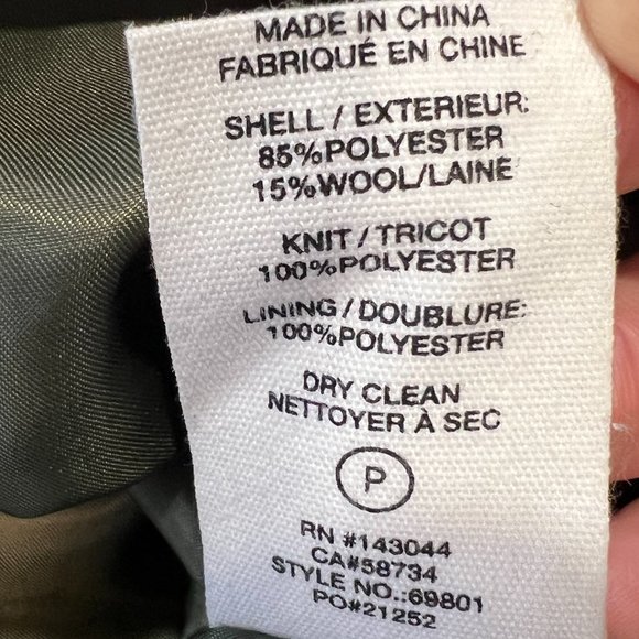 AVEC LES‎ FILLES Brushed Oversize Longline Varsity Coat in Cream Olive Plaid - Picture 9 of 11